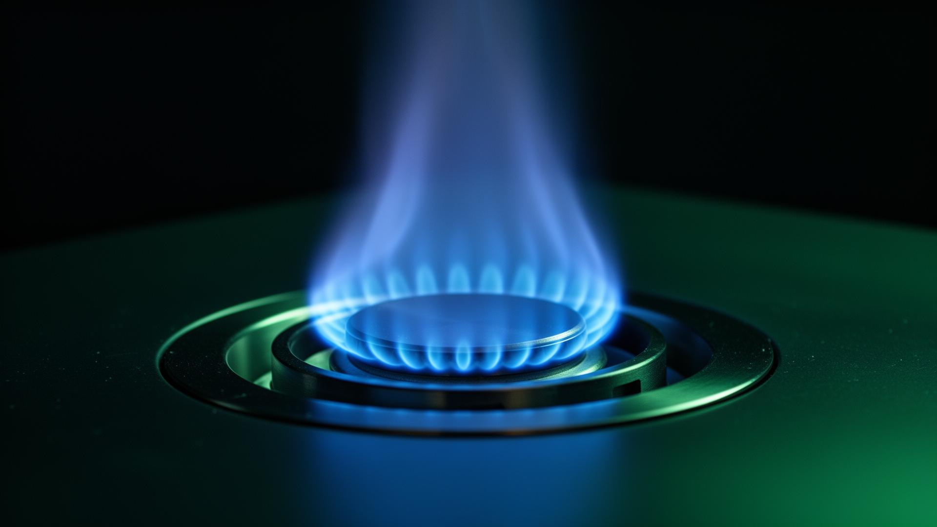 Clean blue flame combustion